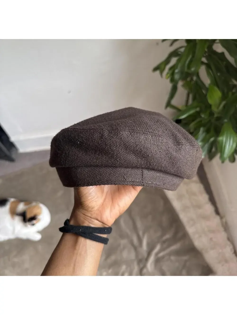 90s Totes Dark Brown Fiddler Cap